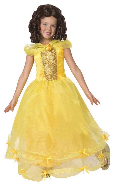 Princesse robe jaune