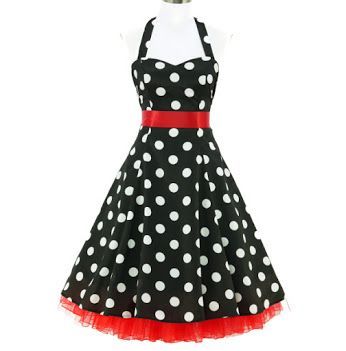 Robe à pois pin up