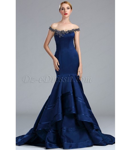 Robe de bal marine