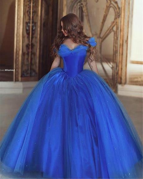 Robe de princesse bleu