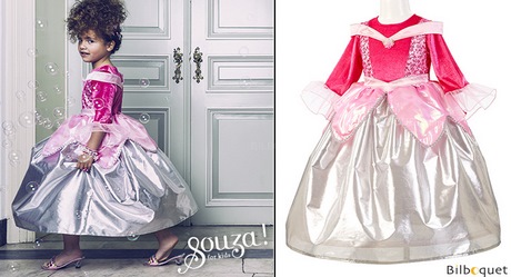 Robe de princesse fille rose