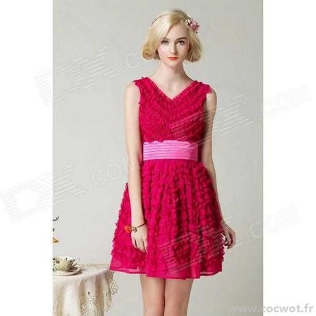 Robe de princesse rose femme