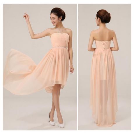 Robe de soirée longue beige