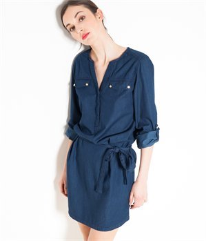 Robe denim brut