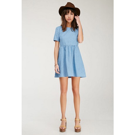 Robe en chambray