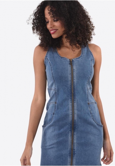 Robe en denim femme