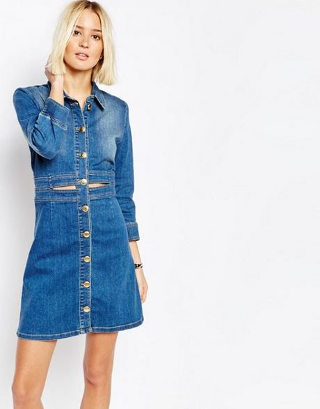 Robe en jean stretch