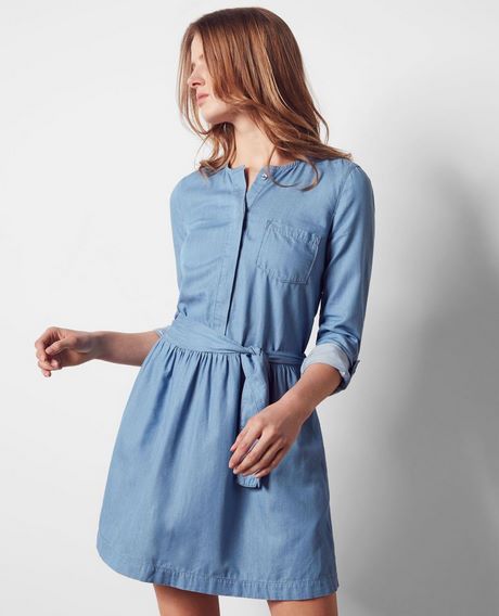 Robe fluide jean