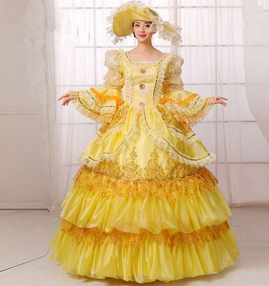 Robe jaune princesse