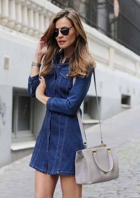 Robe jean hiver