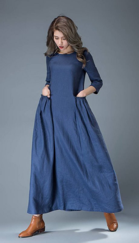 Robe longue demi manche été