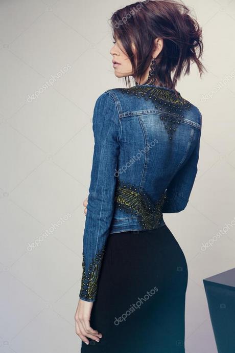 Robe longue denim