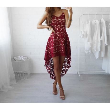 Robe longue et courte devant