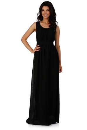 Robe longue noire simple