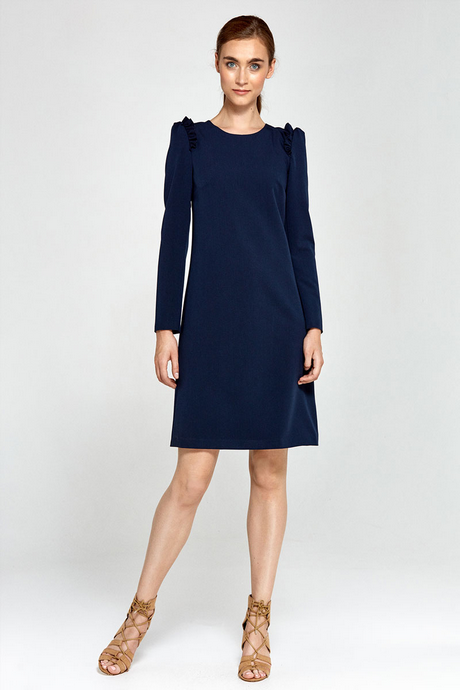 Robe manche longue bleu marine