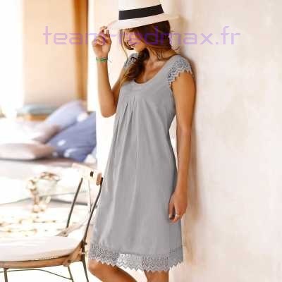 Robe mi longue coton