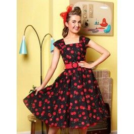 Robe pin up cerise