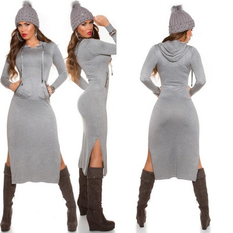 Robe pull longue femme