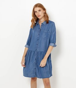 Robe saharienne en jean