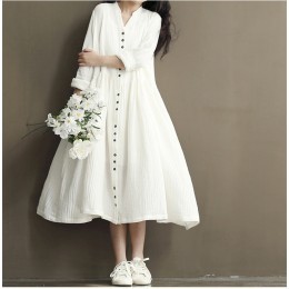 Long robe blanche