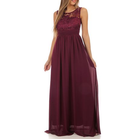 Robe bordeaux longue