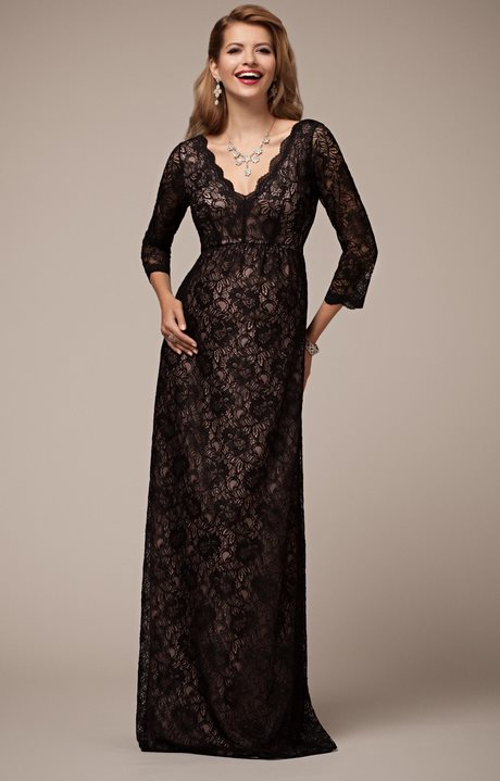 Robe ceremonie dentelle noire