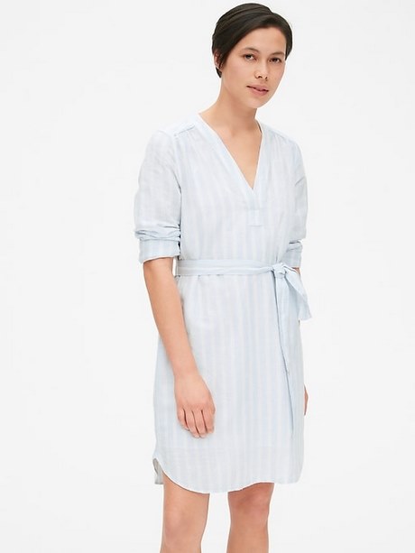 Robe col v femme