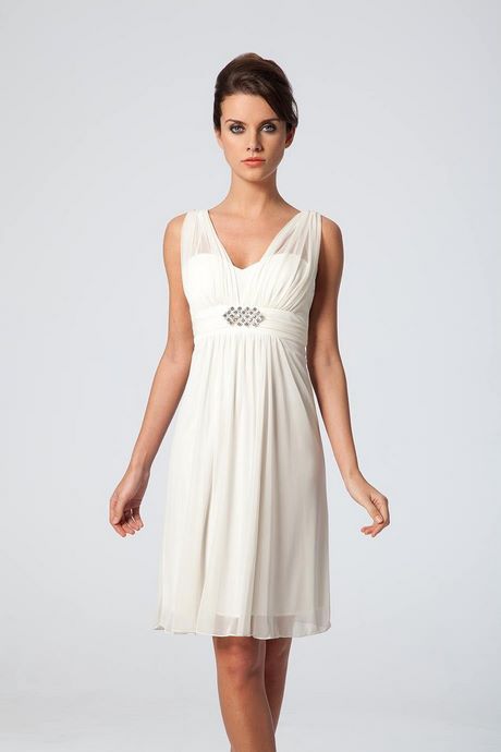 Robe creme courte