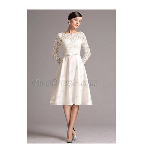 Robe de cocktail blanche dentelle