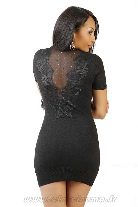 Robe dentelle noire pas chere