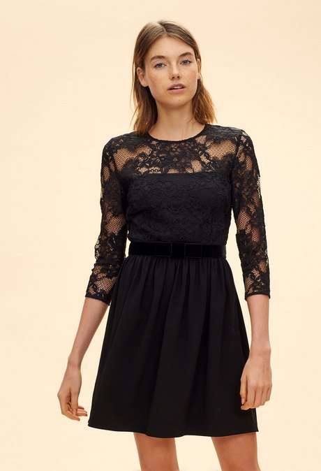 Robe haut dentelle noir