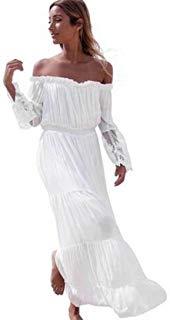 Robe longue blanche chic