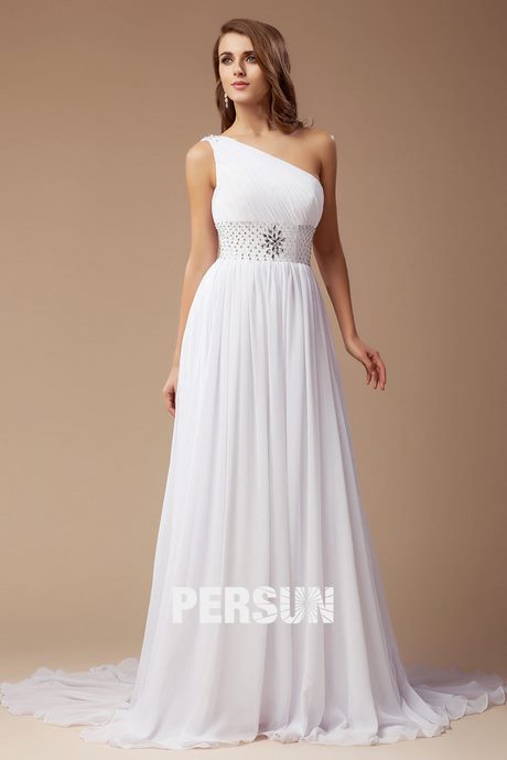 Robe longue blanche simple