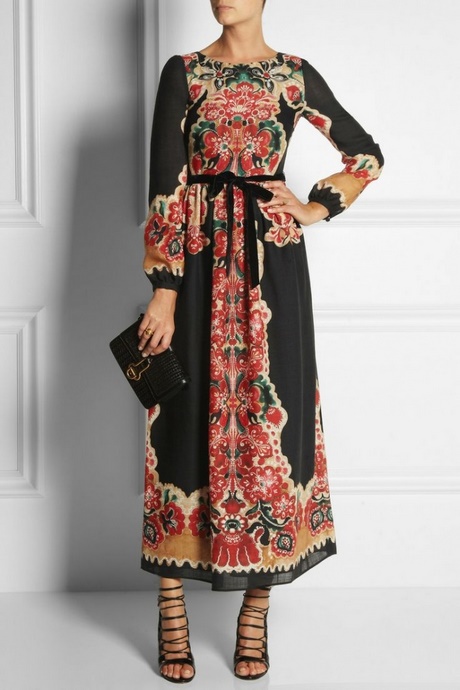 Robe longue boheme hiver