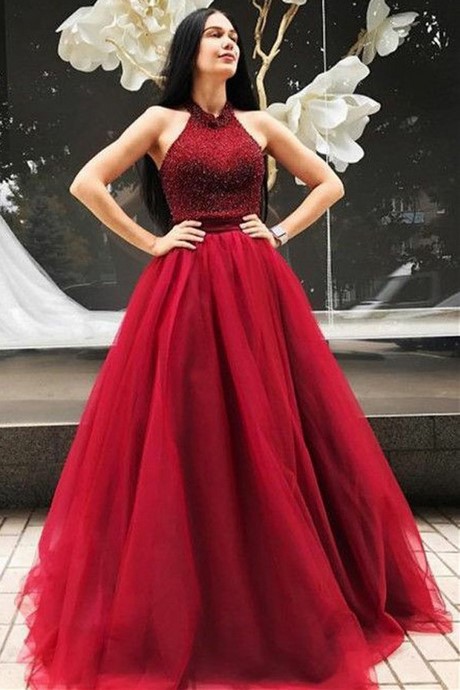 Robe longue rouge ceremonie