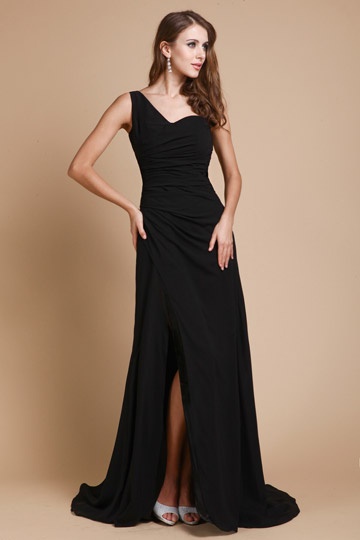 Robe longue simple noir