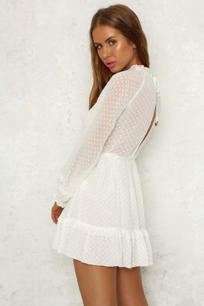 Robe manche longue chic