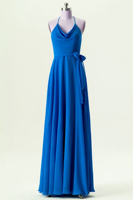 Robe maxi bleu