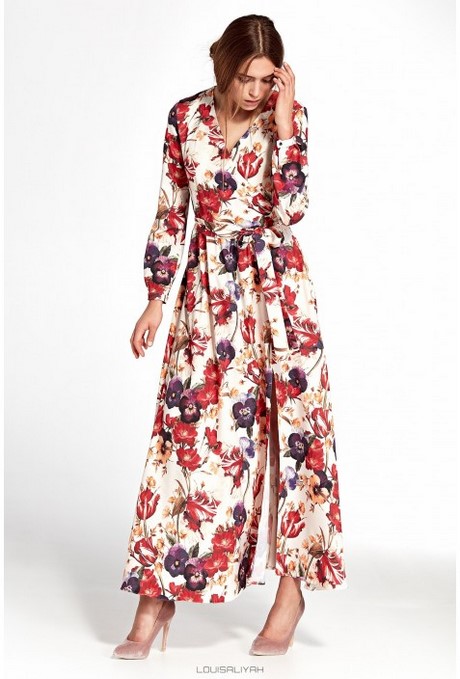 Robe maxi fleurie