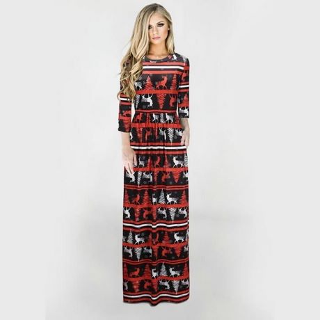 Robe motif noel femme