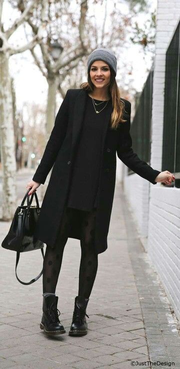 Robe noir hiver femme