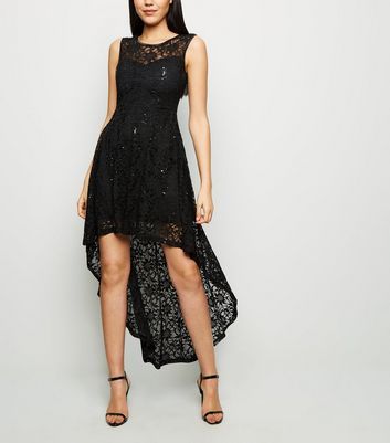 Robe noire bas dentelle