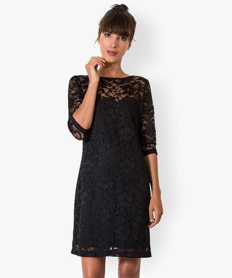 Robe noire bas dentelle