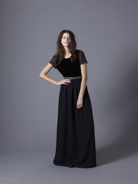 Robe noire maxi