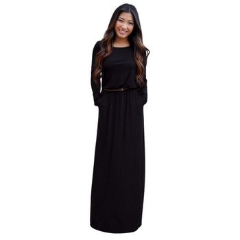 Robe noire maxi