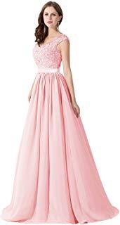 Robe rose pastel dentelle