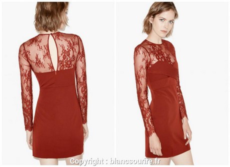 Robe rouge bordeaux dentelle