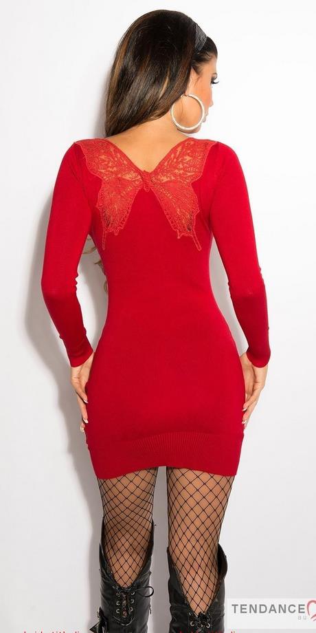 Robe rouge noel femme