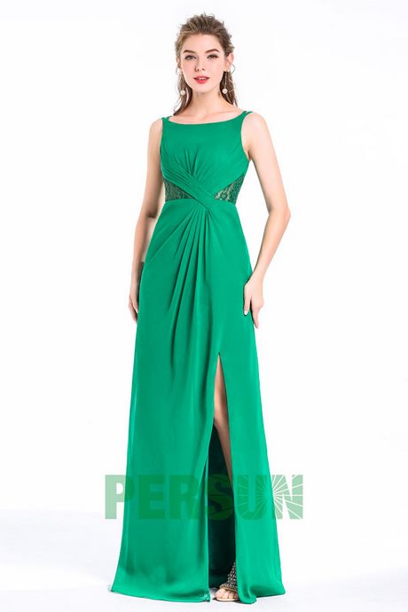 Robe verte habillée