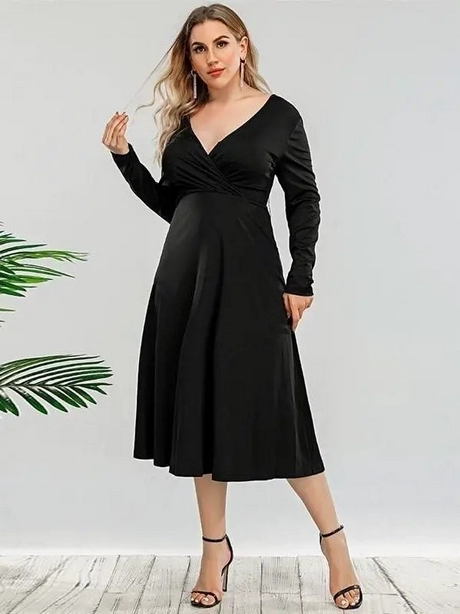 Robe longue grise grande taille